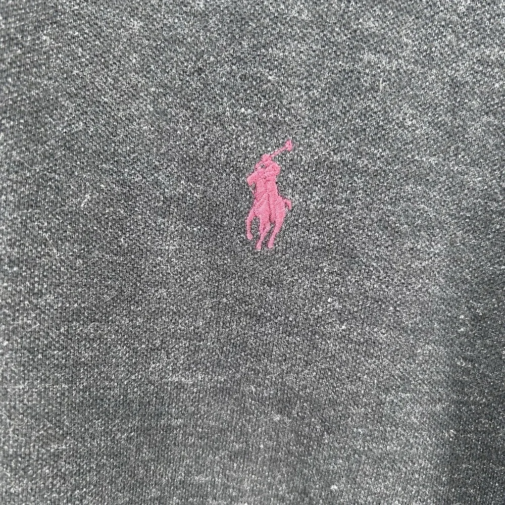 Polo Ralph Lauren‎ Polo Shirt Mens 2XL Black Heather Burgundy Pony Logo Preppy